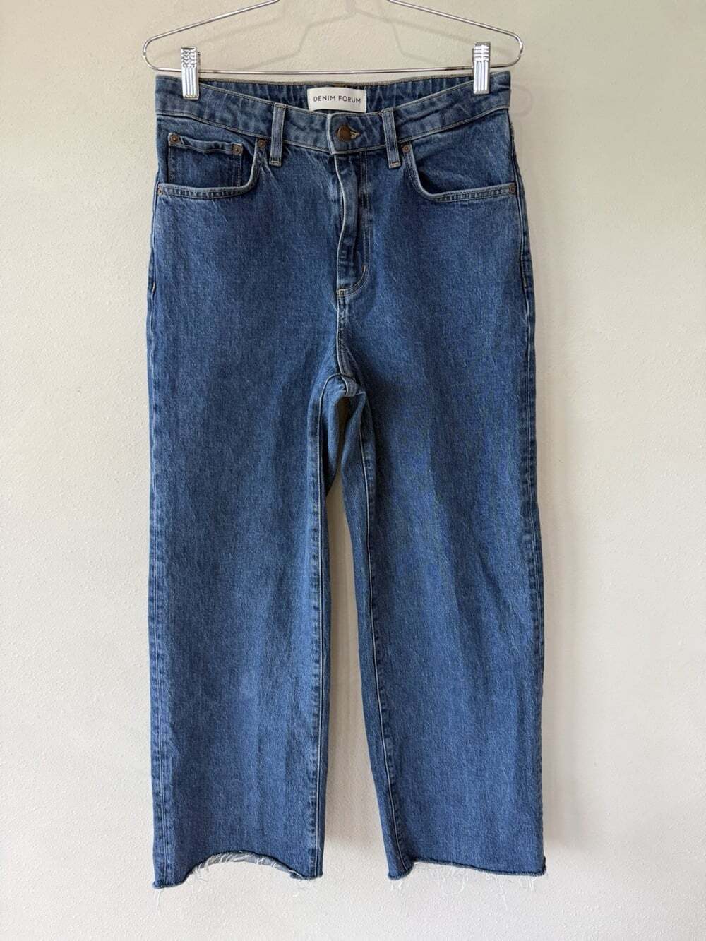 Denim Forum Aritzia Hi-Rise Jeans Wide Leg Ankle Women’s Size 28
